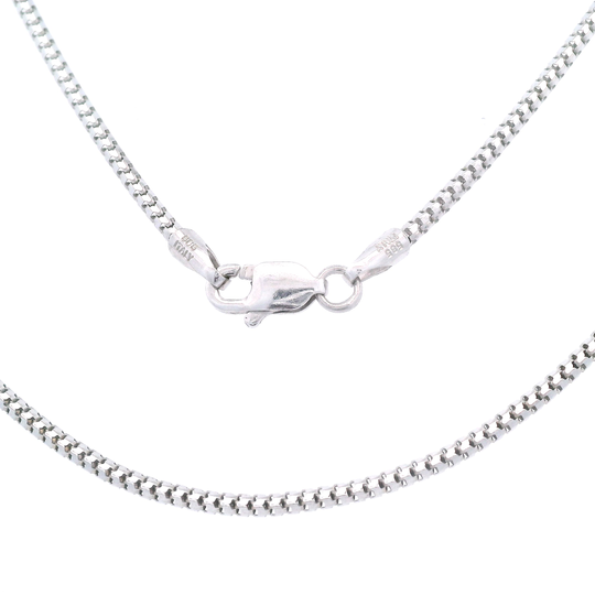 14K White Gold Snake Chain Stamped Milor Italy