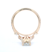 Custom Designed Cushion Diamond Engagement Ring