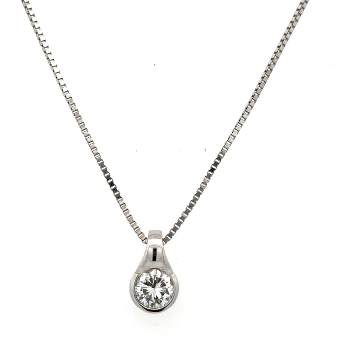 Diamond Solitaire Necklace