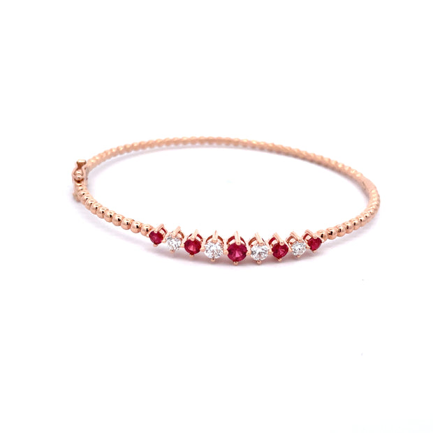 14 Karat Rubies Bracelet