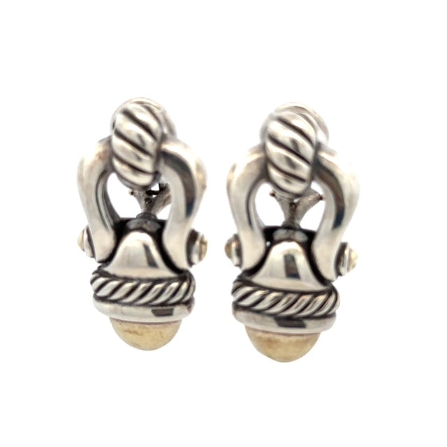 Estate David Yurman Acorn Cable Earrings