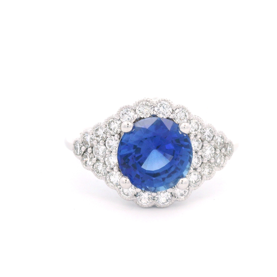 Sapphire & Diamond Fashion Ring