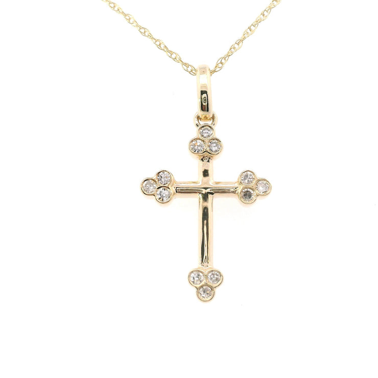 Yellow Gold Cross Necklace