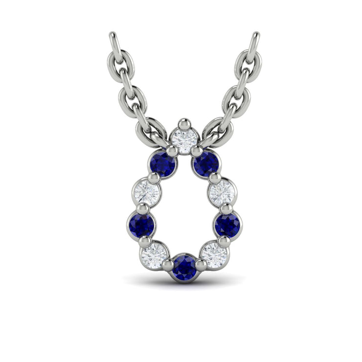 Alternating Sapphire & Diamond Necklace