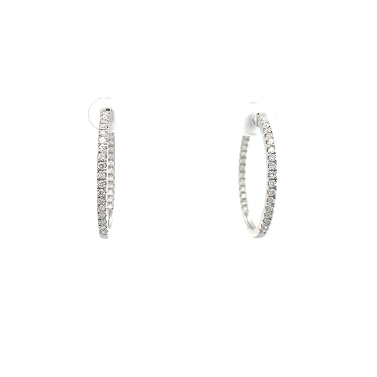 Diamond Hoop Earrings