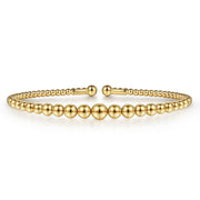 14K Yellow Gold Bujukan Open Bangle