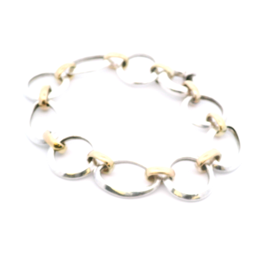 Estate Marquise & Round Shape Link Bracelet