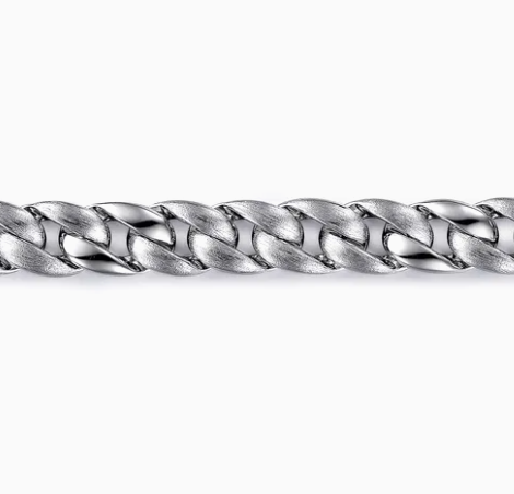 925 Sterling Silver Cuban Link Chain Bracelet