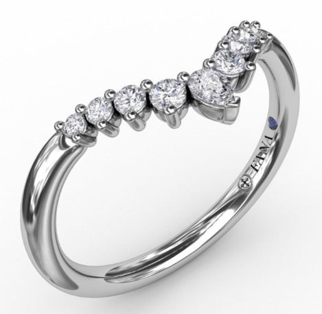 14 Karat Diamond Contour Wedding Band