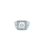 Estate Platinum Art Deco Diamond Ring