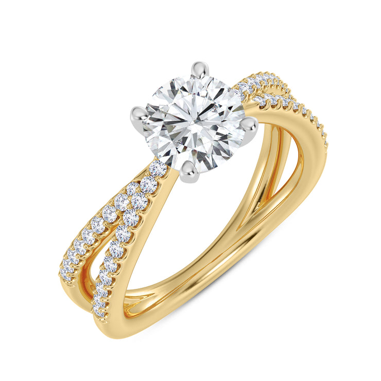 Diamond Semi-Mount Engagement Ring