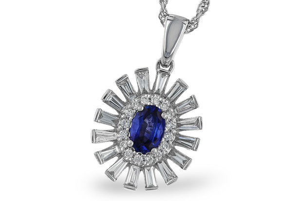 Sapphire and Diamond Necklace