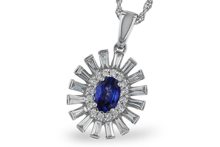 Sapphire and Diamond Necklace
