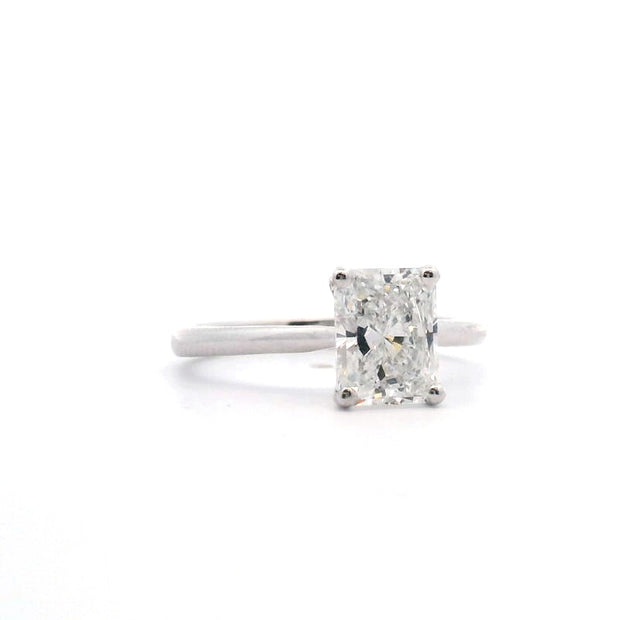 Radiant Diamond Solitaire Engagement Ring