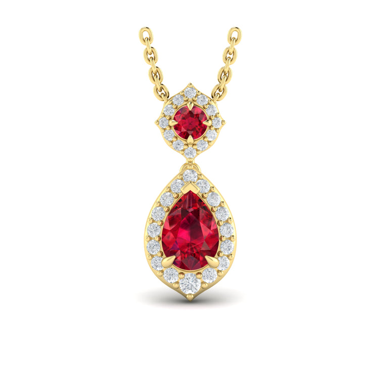 Ruby & Diamond Necklace