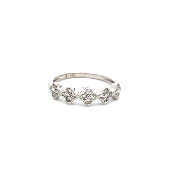 Diamond Flower Ring