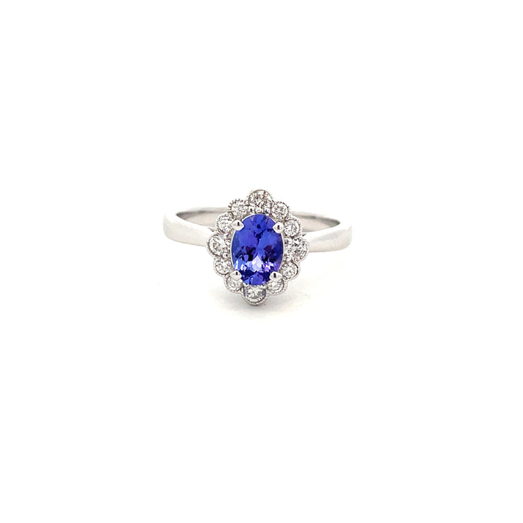 Tanzanite and Diamond Ring