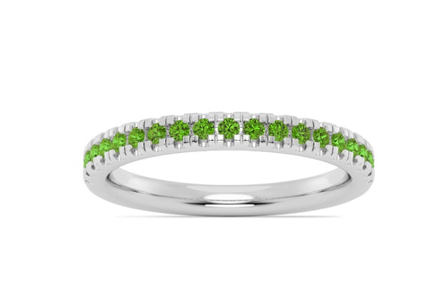 White Gold Peridot Ring