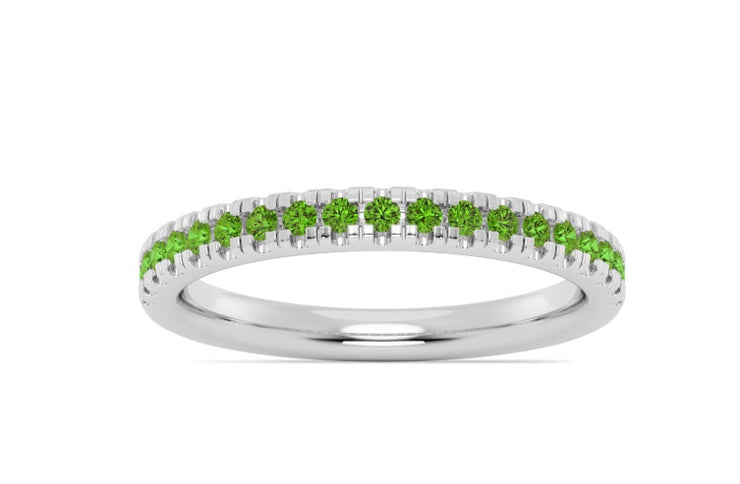 White Gold Peridot Ring