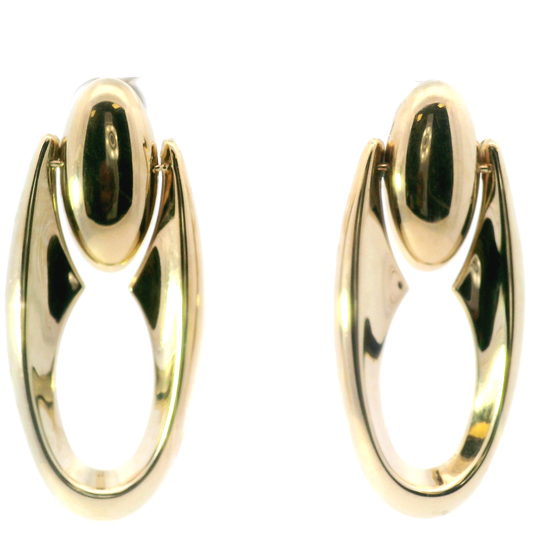 Door Knocker Dangle Earrings w/ Omega Back