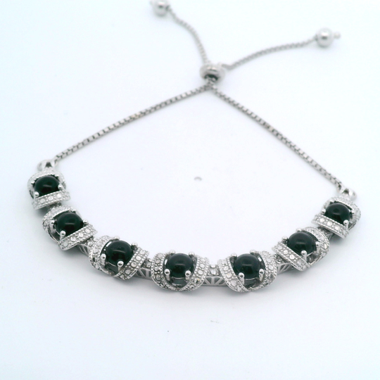 Black Onyx Adjustable Bracelet