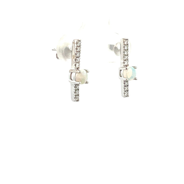 14 Karat Opal Earrings