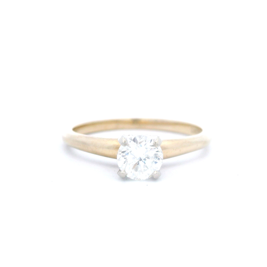 Estate 0.48ct Round Solitaire Engagement Ring