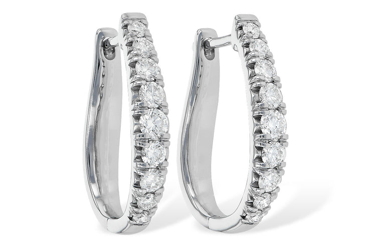 1ctw Medium Hoop Earrings