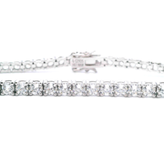 Estate CZ Sterling Silver Tennis Bracelet