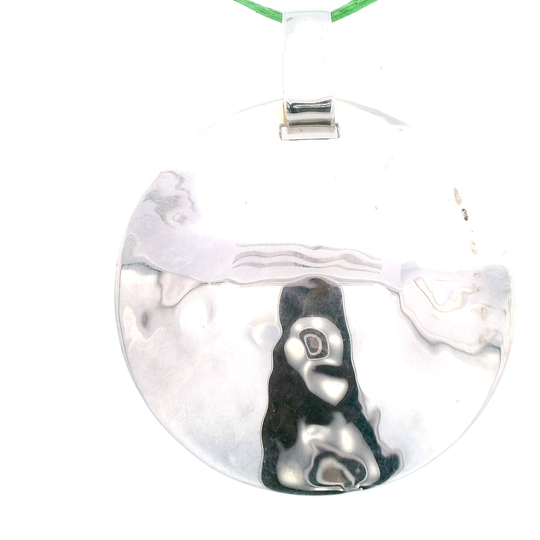 Estate Signed Robert Lee Morris Sterling Silver One World Pendant