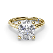 14 Karat Yellow Gold Solitaire Ring