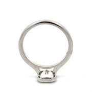 White Gold Bezel Set Radiant Engagement Ring
