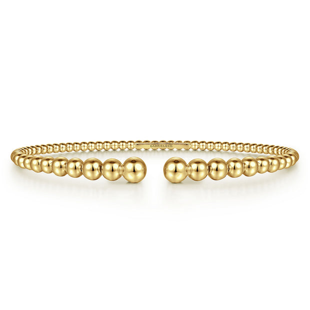 14K Yellow Gold Bujukan Open Bangle