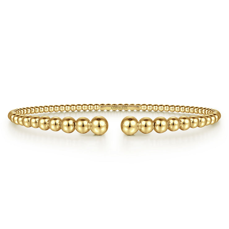 14K Yellow Gold Bujukan Open Bangle