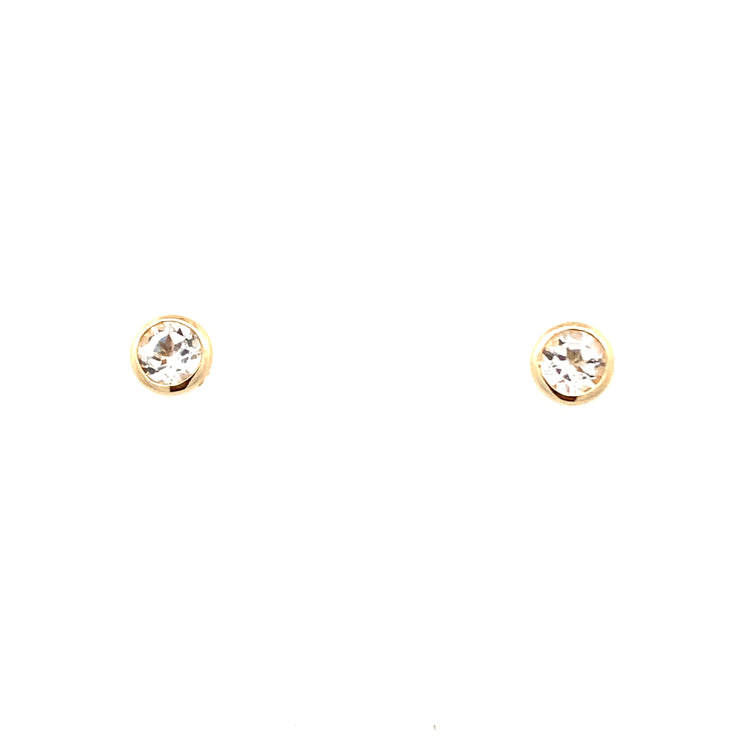 White Topaz Earrings