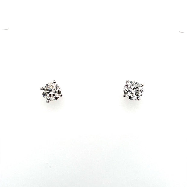 1.63ctw Round Diamond Stud Earrings