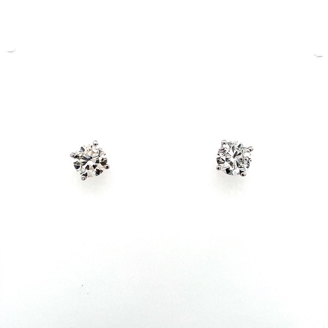 1.63ctw Round Diamond Stud Earrings