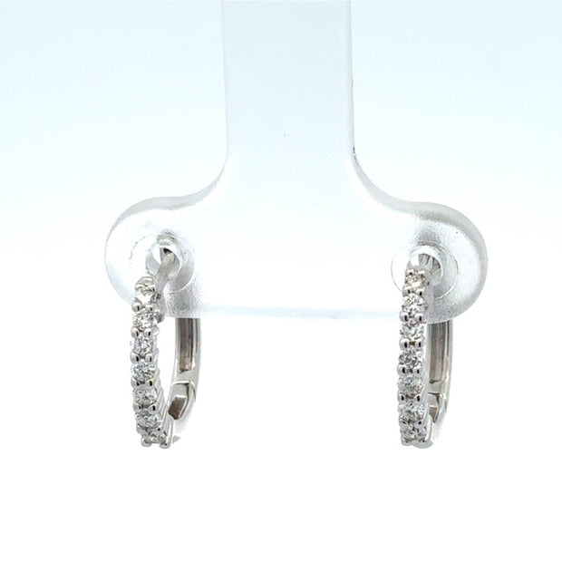 Diamond Hoop Earrings