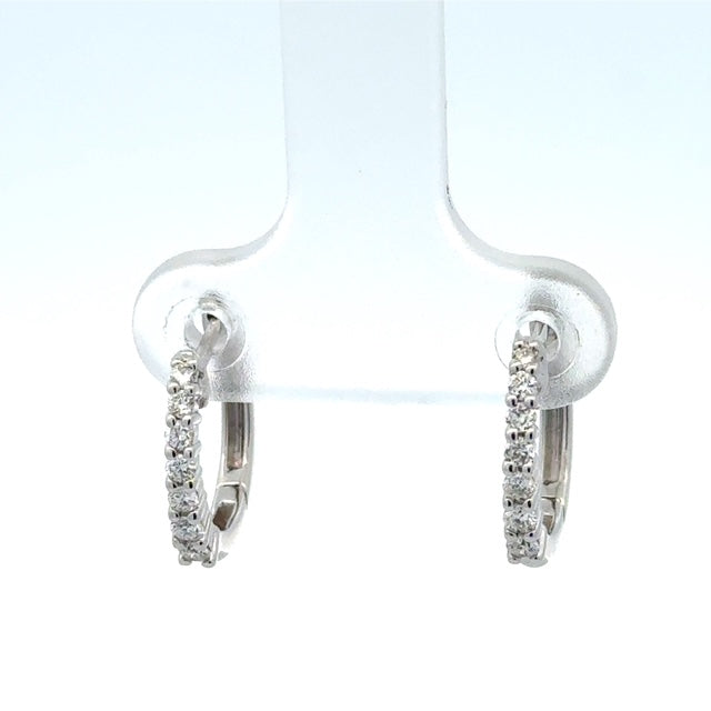 Diamond Hoop Earrings