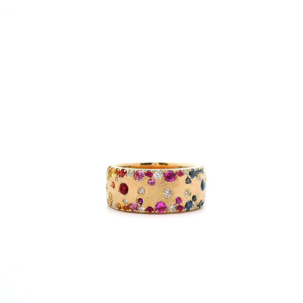 Yellow Gold Multi Stone Fashion Ring