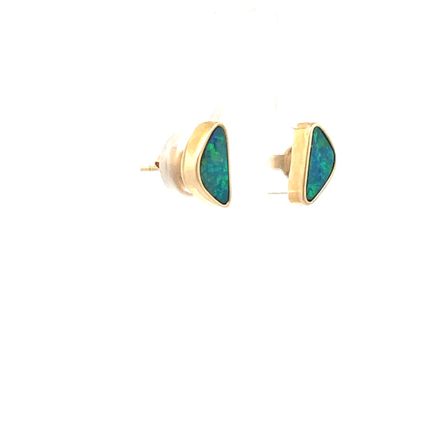 14 Karat Opal Doubletss Earrings