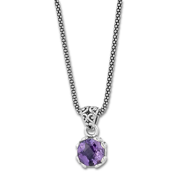 Sterling Silver Amethyst Necklace