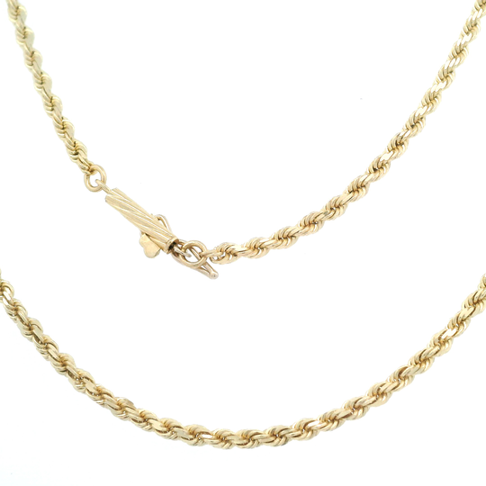 1.6mm Rope Chain w/ Barrel Clasp
