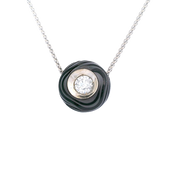 Estate Carved Tahitian Pearl Necklace