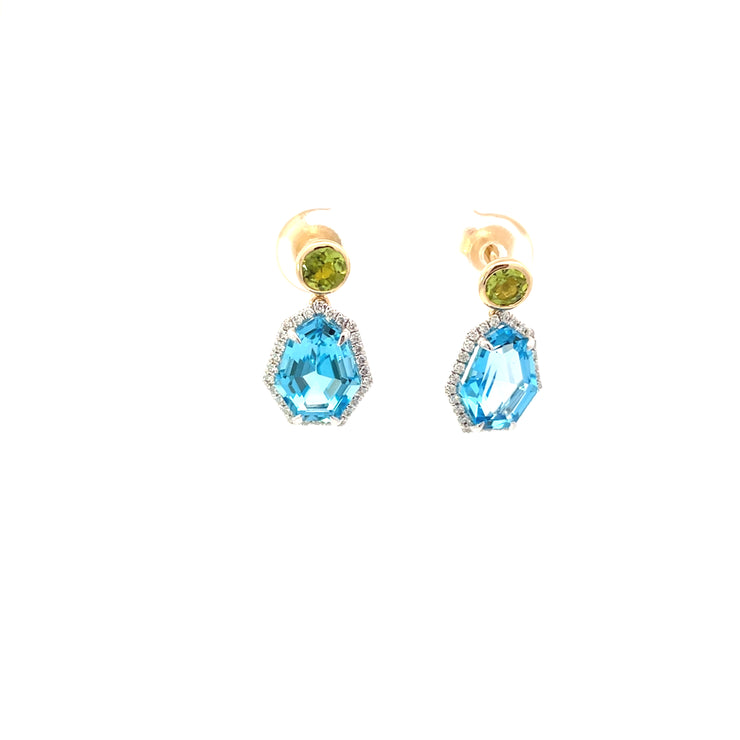 Blue Topaz Earrings