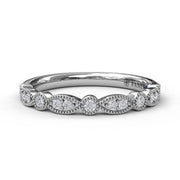 White Gold Rhodium Plated Diamond Wedding Band