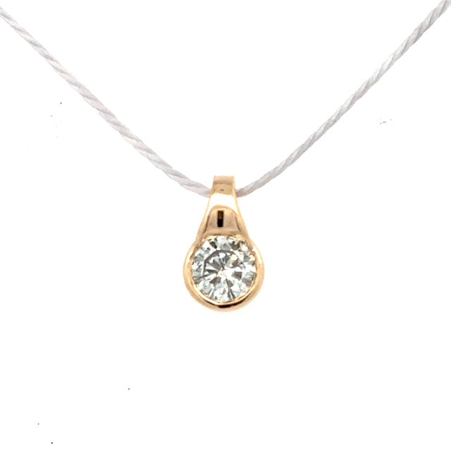 Cutom Diamond Solitaire Pendant