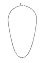 22 Inch 925 Sterling Silver Solid Mens Wheat Chain Necklace